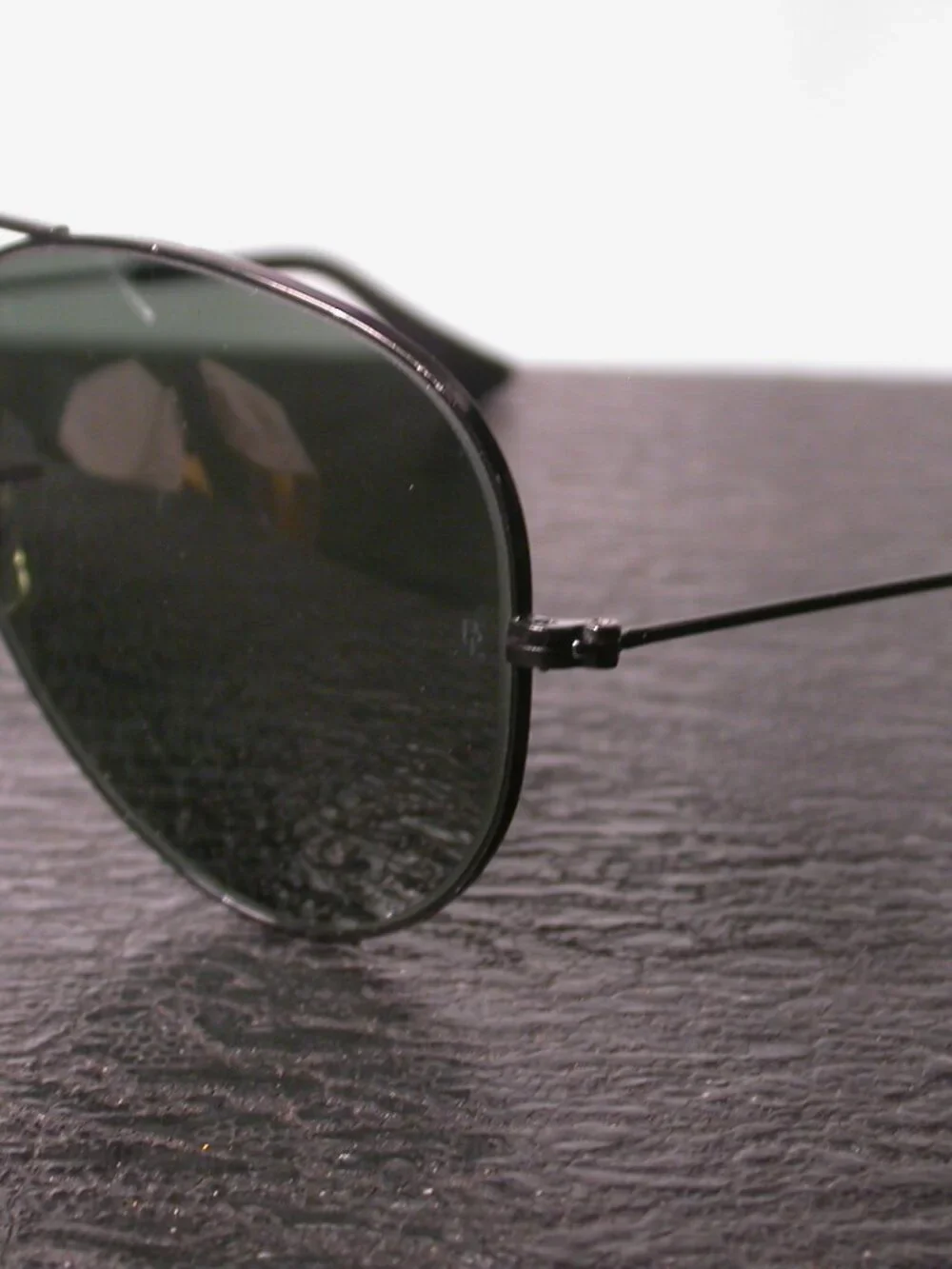 Ray Ban Black Metal Aviator Shades Sunglasses Made in USA FRAME ONLY